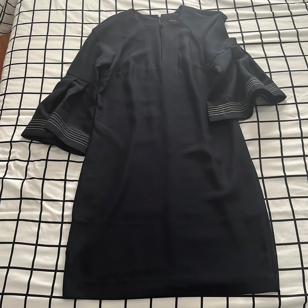 Banana Republic Navy Dress with belled sleeves